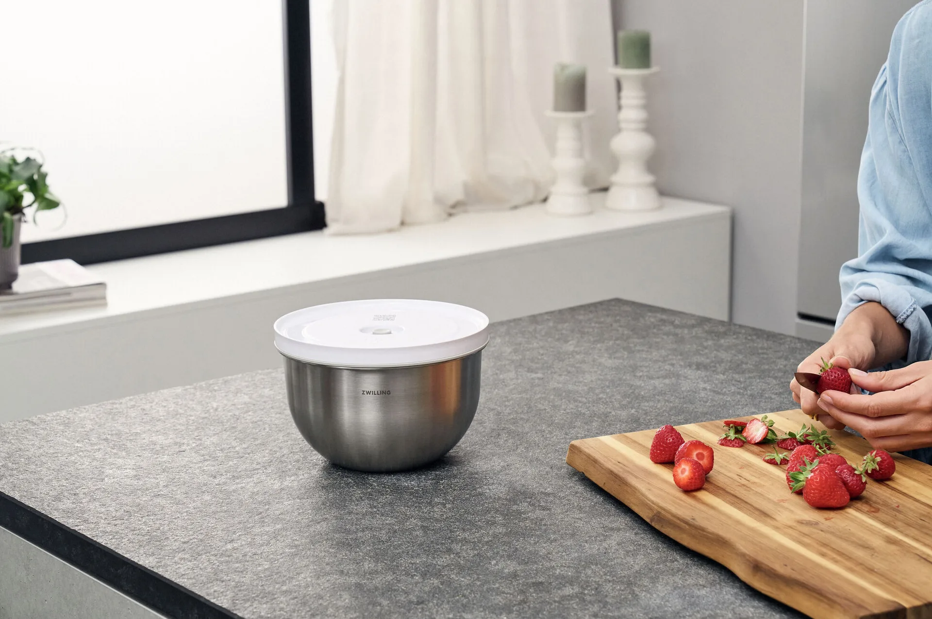 Zwilling Fresh & save vakuumskål rustfrit stål, 1,75 L Zwilling