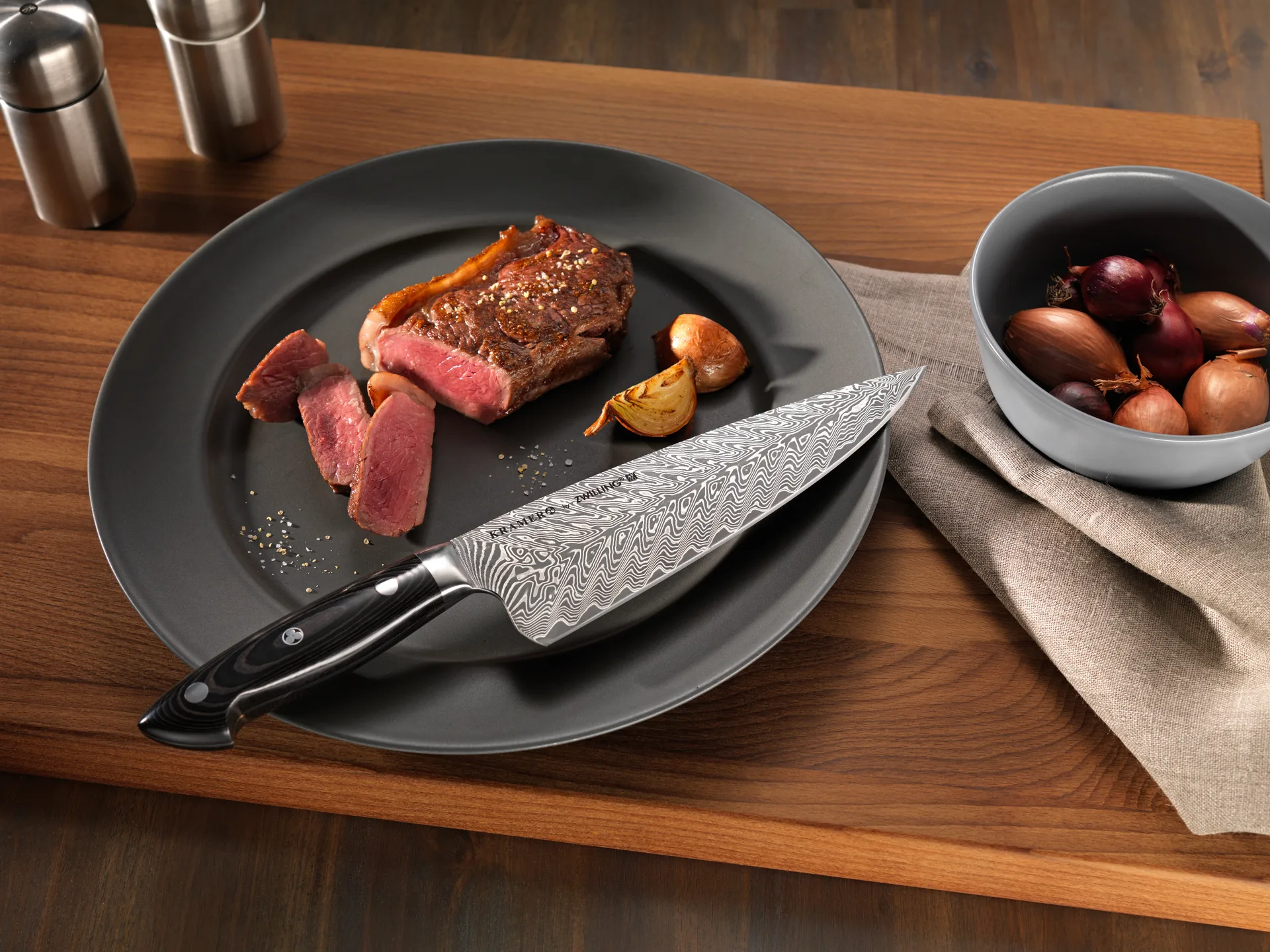 Zwilling Kramer euro stainless universalkniv 13 cm, Damaskus-sort Zwilling