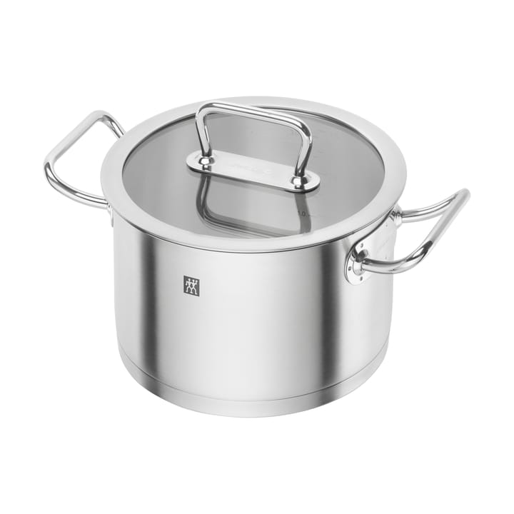 Zwilling pro gryde høj med glaslåg rustfrit stål - 3,5 L - Zwilling