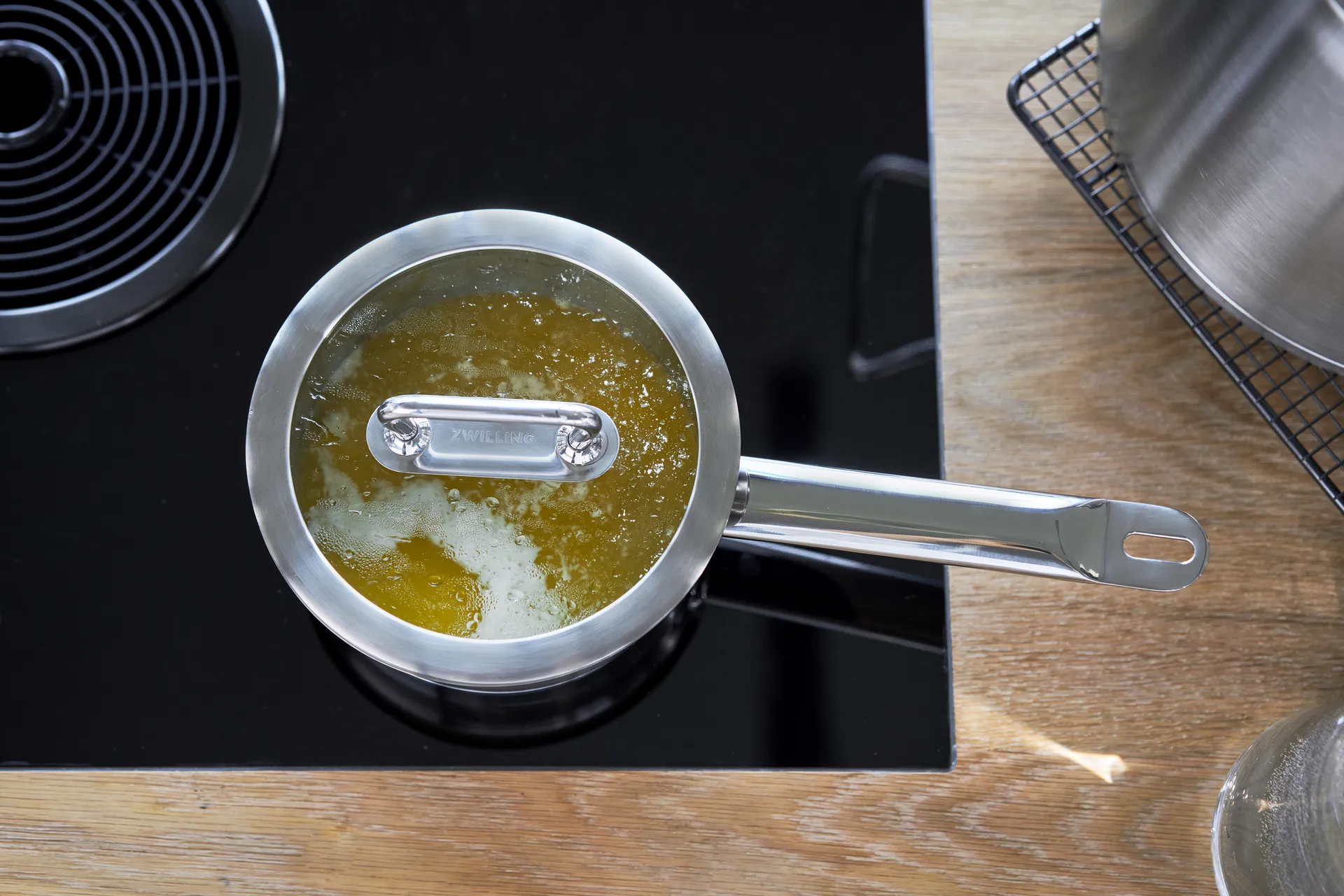 Zwilling Pro kasserolle med glaslåg rustfrit stål, 3,1 L Zwilling