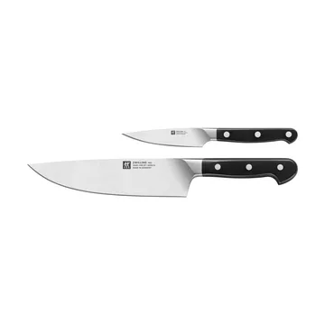 Zwilling Pro knivsæt 2 dele - Sort-rustfrit stål - Zwilling