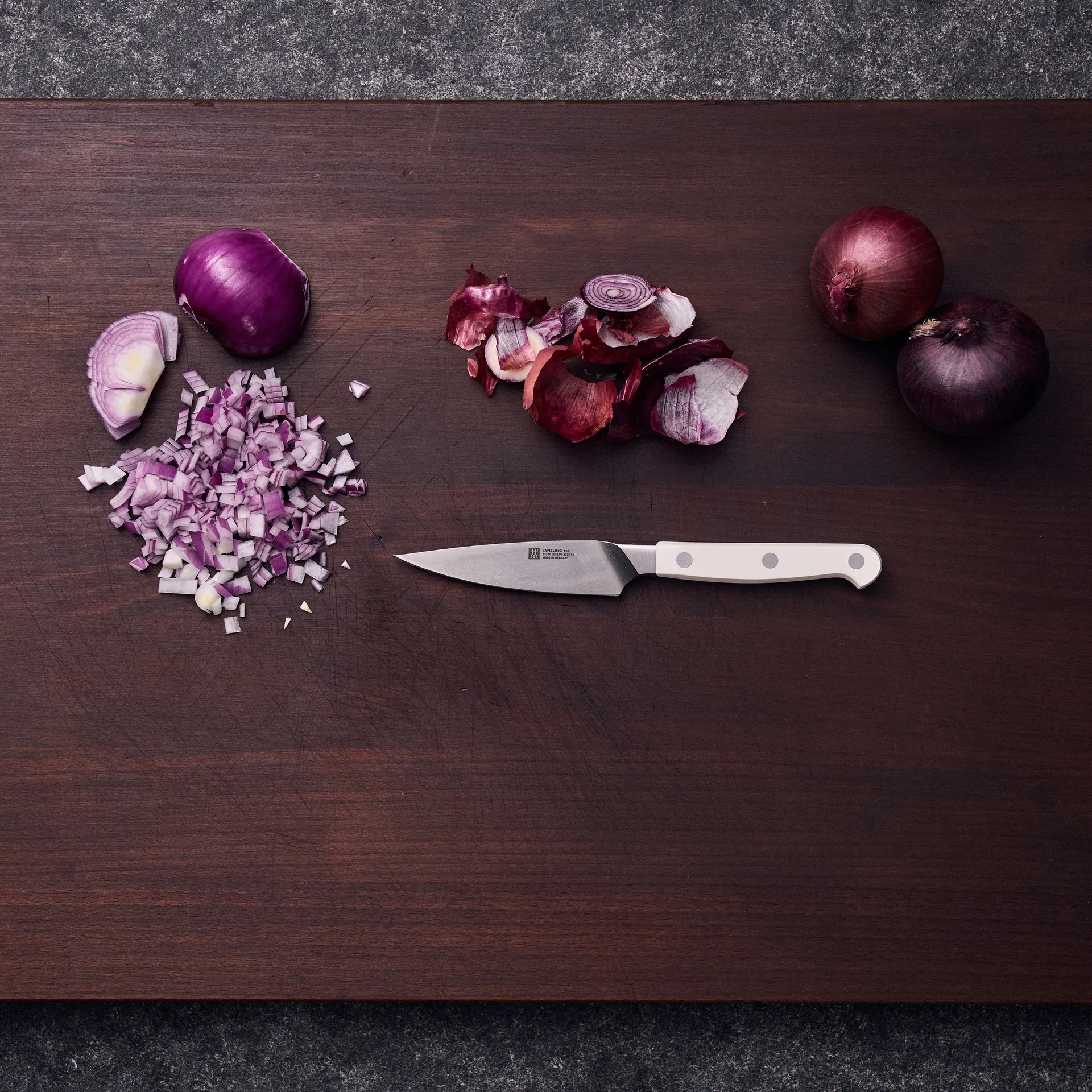 Zwilling Pro le Blanc skrællekniv 10 cm, Hvid-rustfrit stål Zwilling