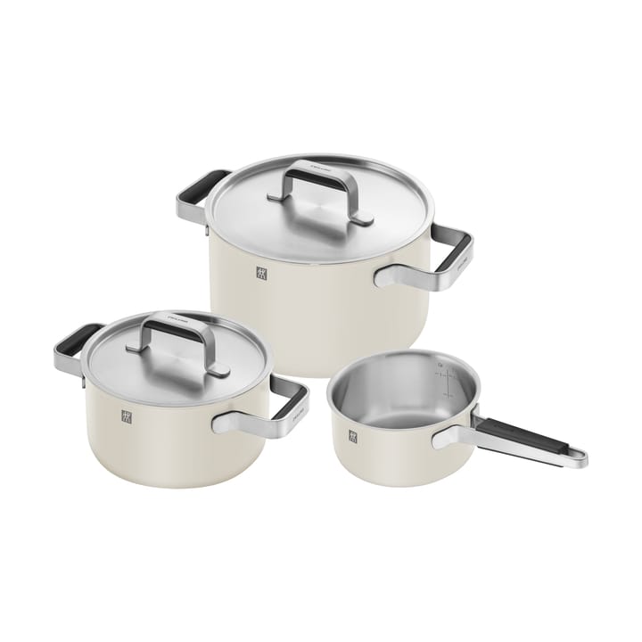 Zwilling Pure kasserollesæt 5 dele - Elfenbenshvid - Zwilling