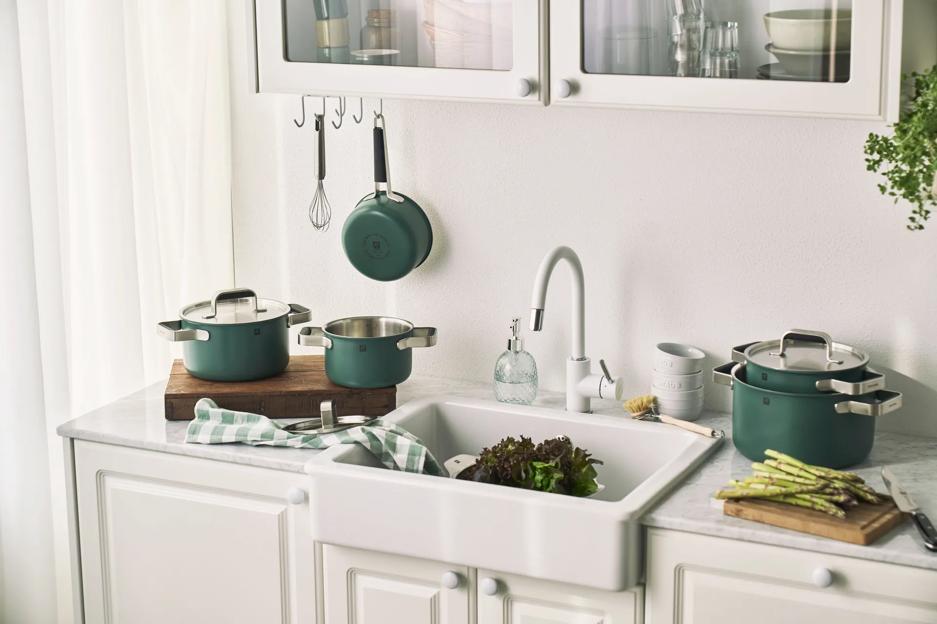 Zwilling Pure kasserollesæt 5 dele, Grøn Zwilling