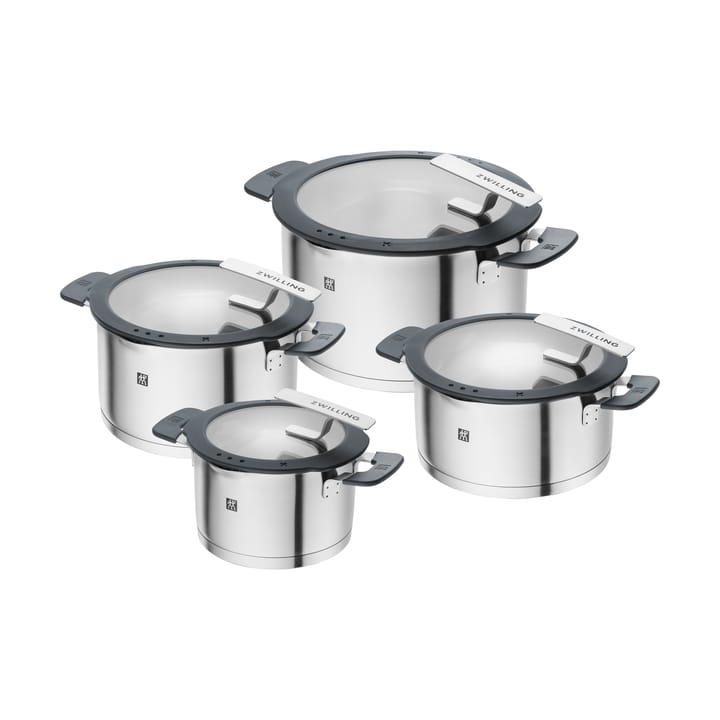 Zwilling Simplify gryde/kasserollesæt 8 dele - Rustfrit stål - Zwilling