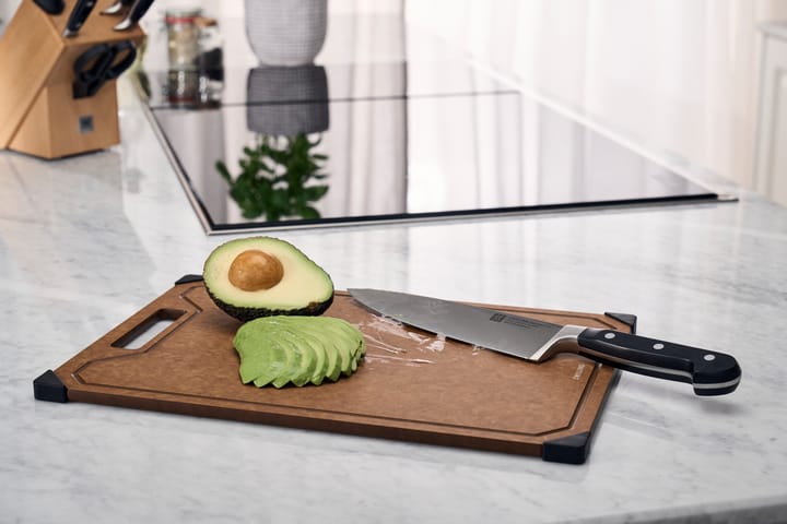 Zwilling skærebræt træfiber brun, L Zwilling