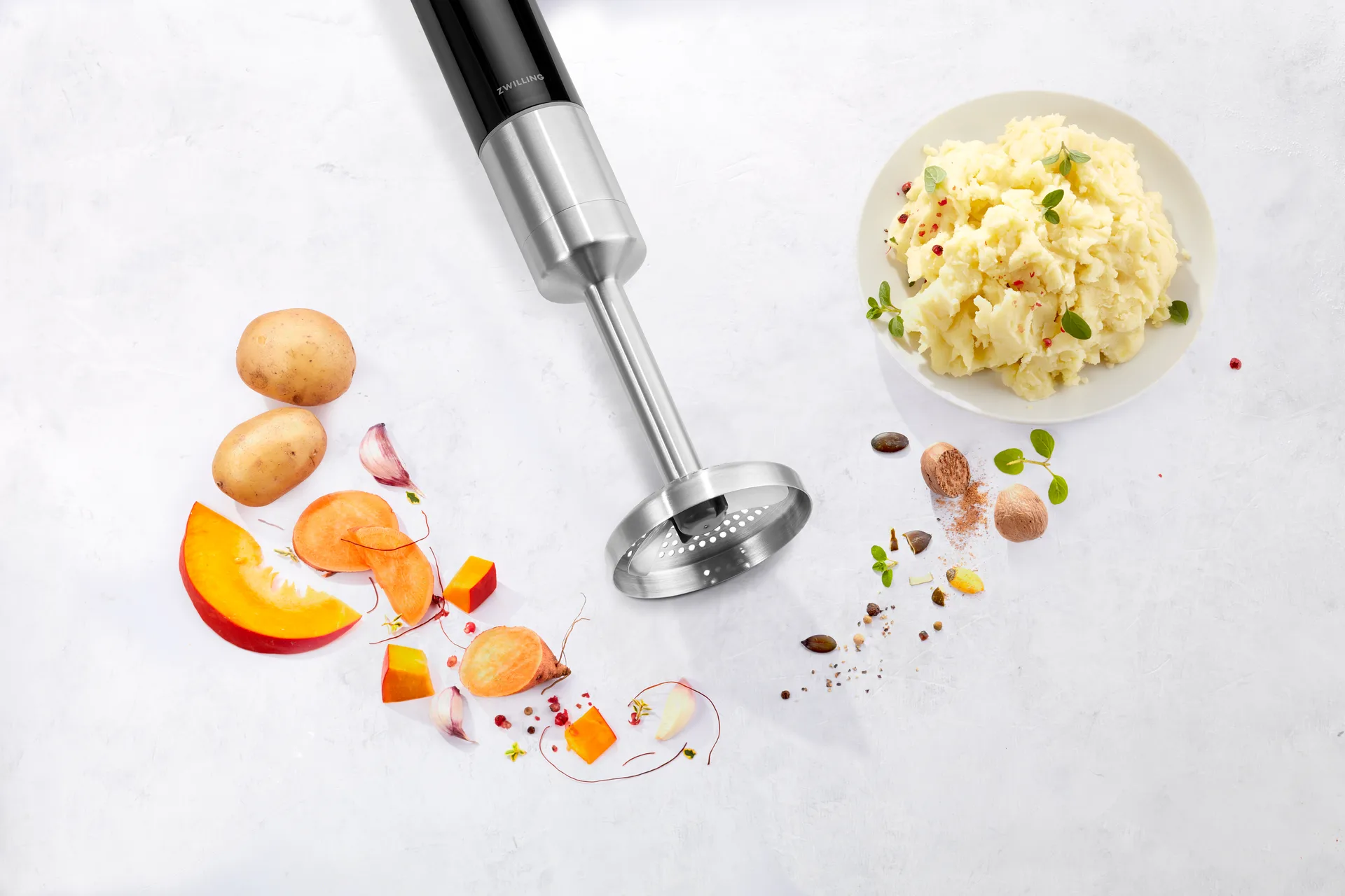 Zwilling stavblender kartoffelmoser tilbehør 23 cm, Sølv Zwilling
