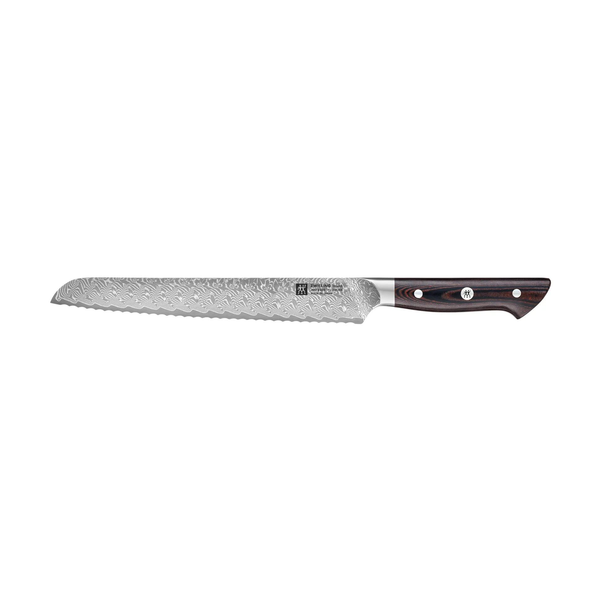 Zwilling Tanrei brødkniv 23 cm, Damaskus-sort Zwilling