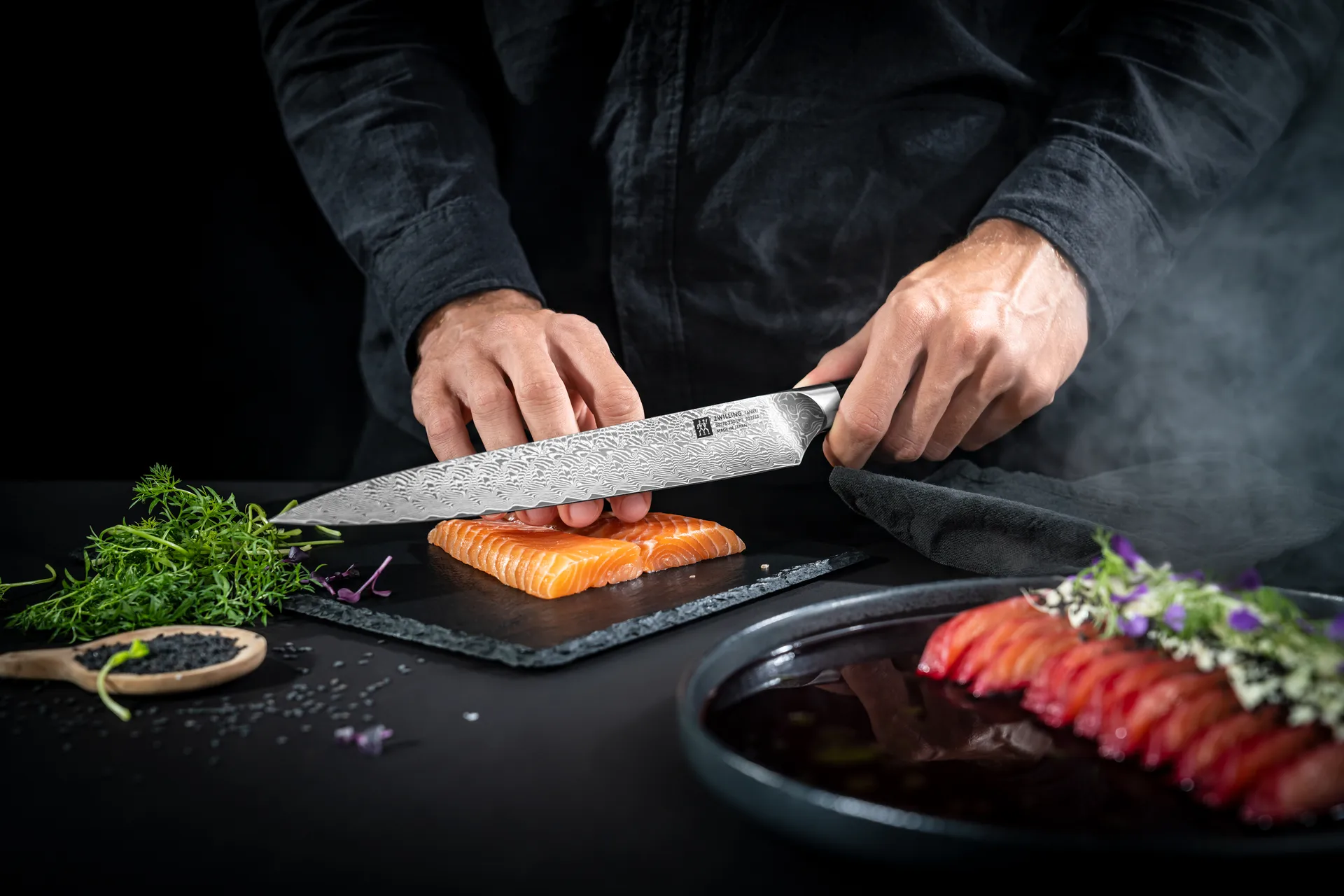 Zwilling Tanrei forskærerkniv 23 cm, Damaskus-sort Zwilling