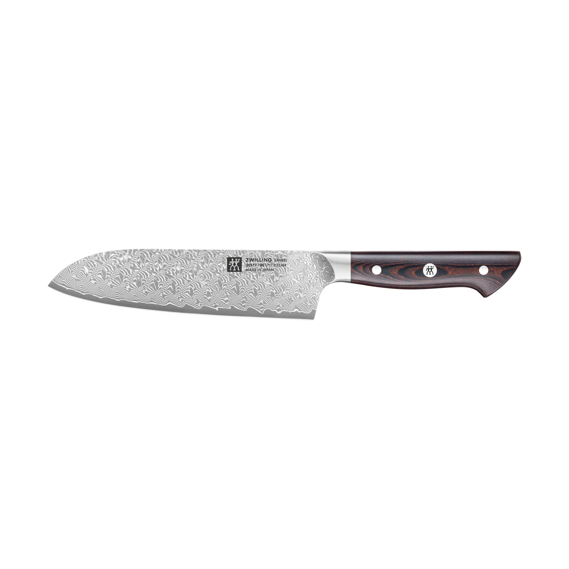 Zwilling Tanrei santokukniv 18 cm, Damaskus-sort Zwilling