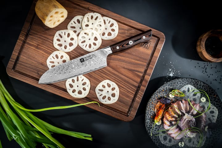 Zwilling Tanrei santokukniv 18 cm, Damaskus-sort Zwilling