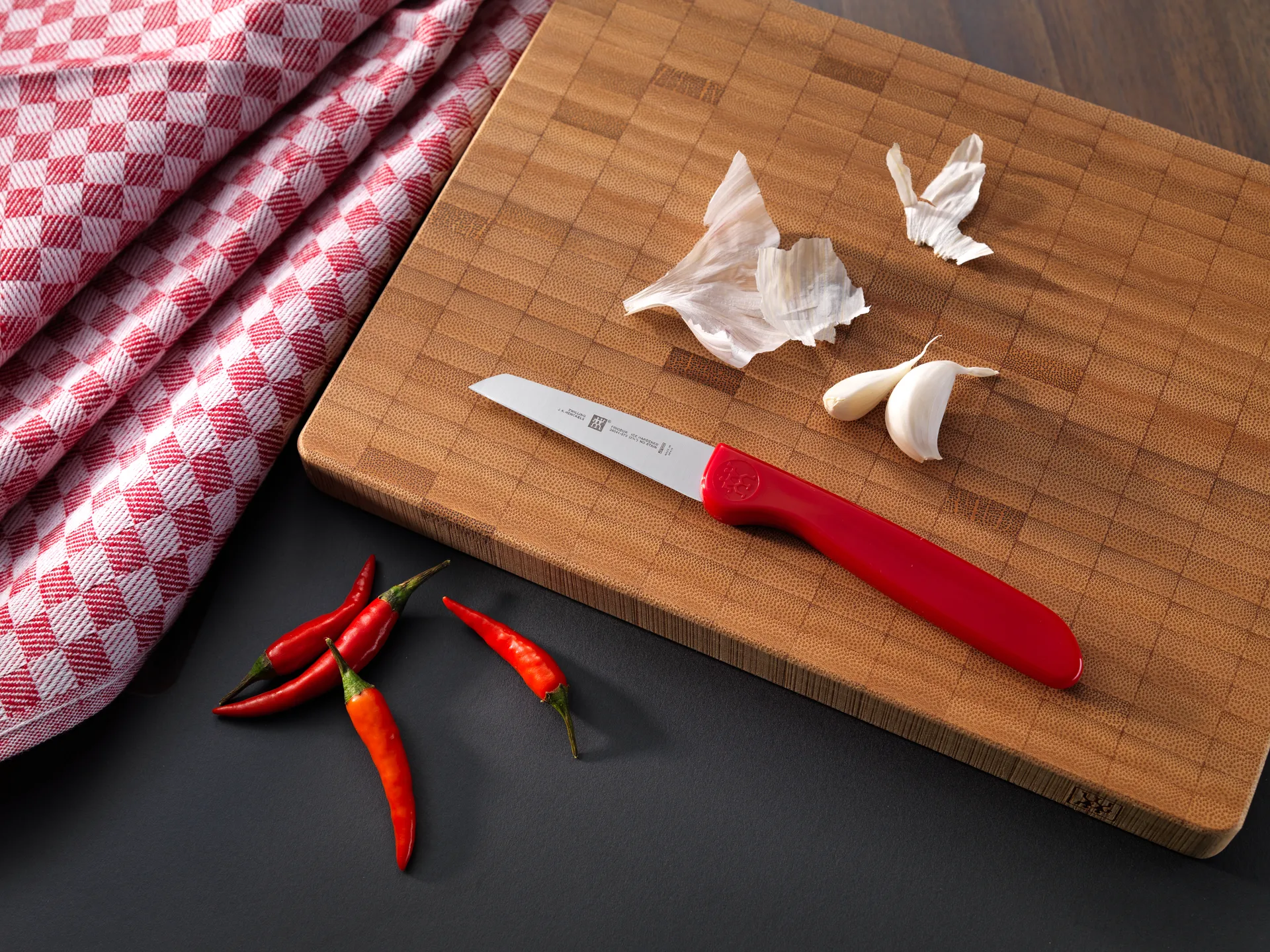 Zwilling Twin grip grøntsagskniv 7 cm, Rød-rustfrit stål Zwilling