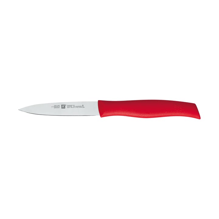 Zwilling Twin grip spids grøntsagskniv 9 cm - Rød-rustfrit stål - Zwilling