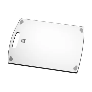 Zwilling vendbart skærebræt plast hvid-grå - 39x29x1,5 cm - Zwilling