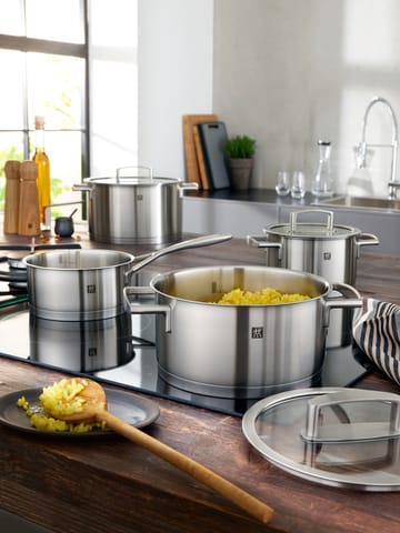 Zwilling Vitality grydesæt 3 dele - Rustfrit stål/Klar - Zwilling