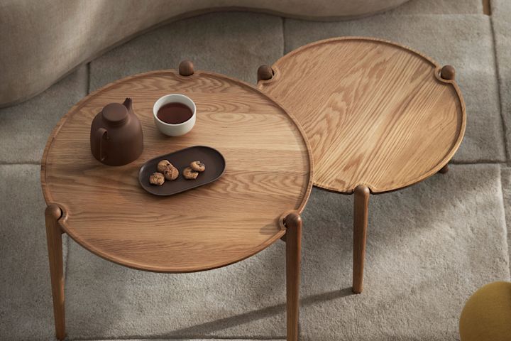Her ses Aria sofabordet fra Design House Stockholm.