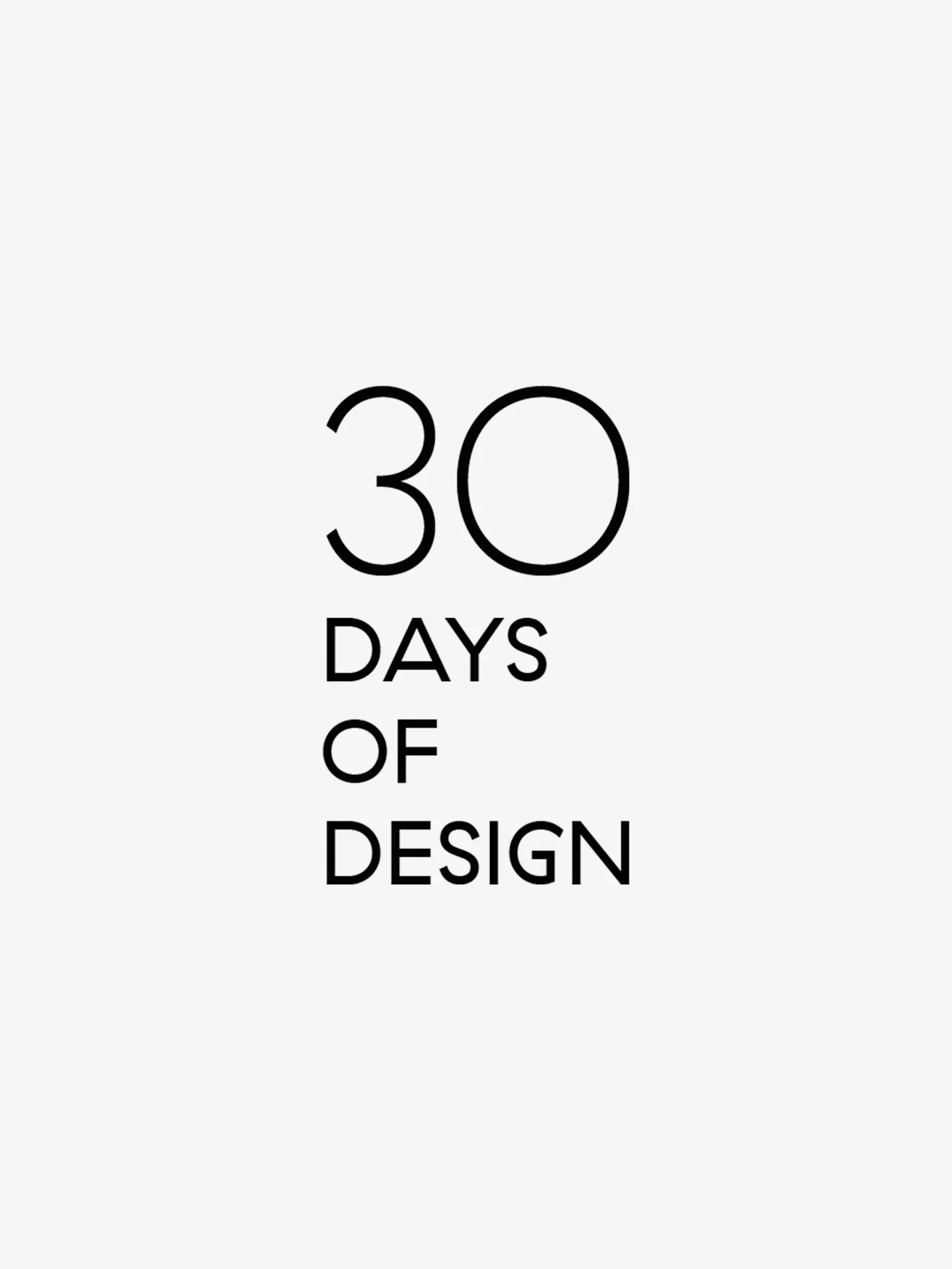 Tekst der læser '30 Days of Design'